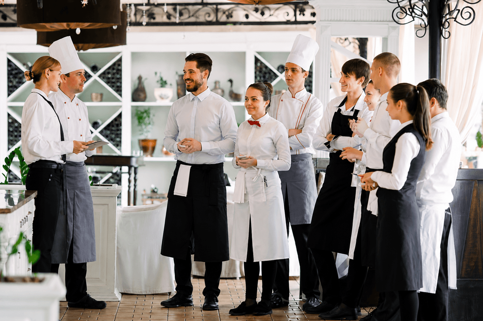 Hospitality and service, illustrative