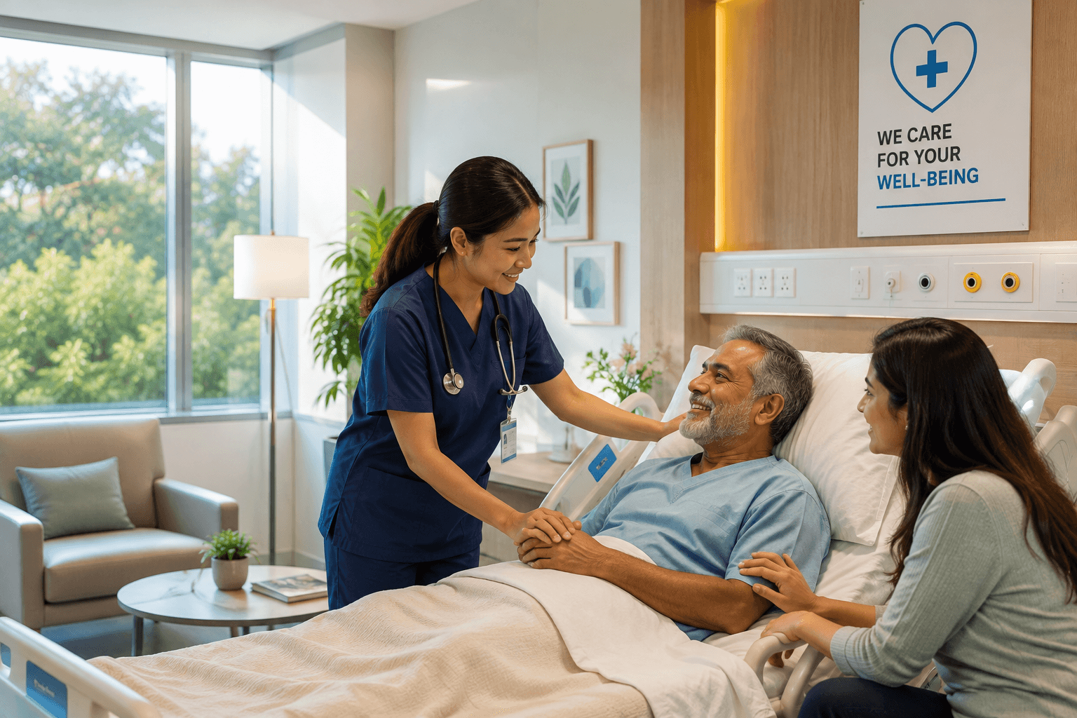 A healthcare setting, illustrative